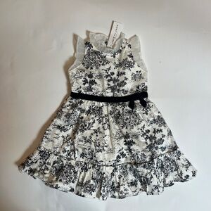 black and white dress NWT Janie and Jack 18-24m